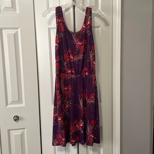 Stitch Fix Verse Darcie Knit Dress Medium Red and Purple Floral
